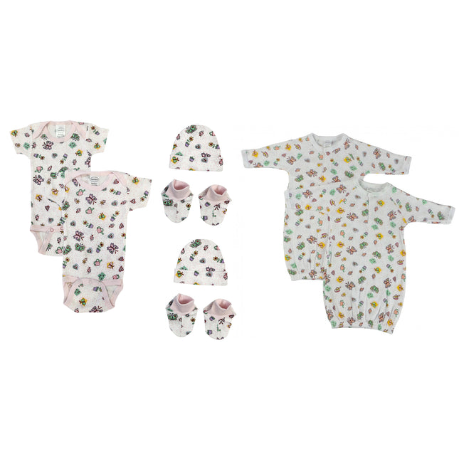 Newborn Baby Girl 8 Pc Layette Sets NC_0621