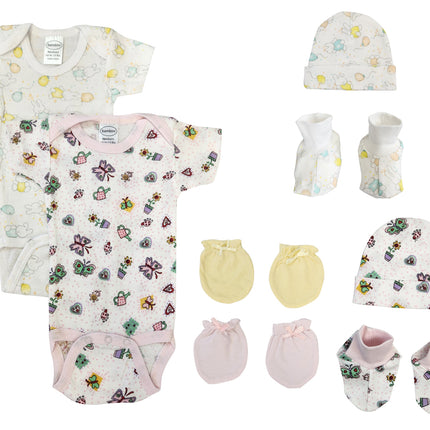 Newborn Baby Girl 8 Pc Layette Sets NC_0624