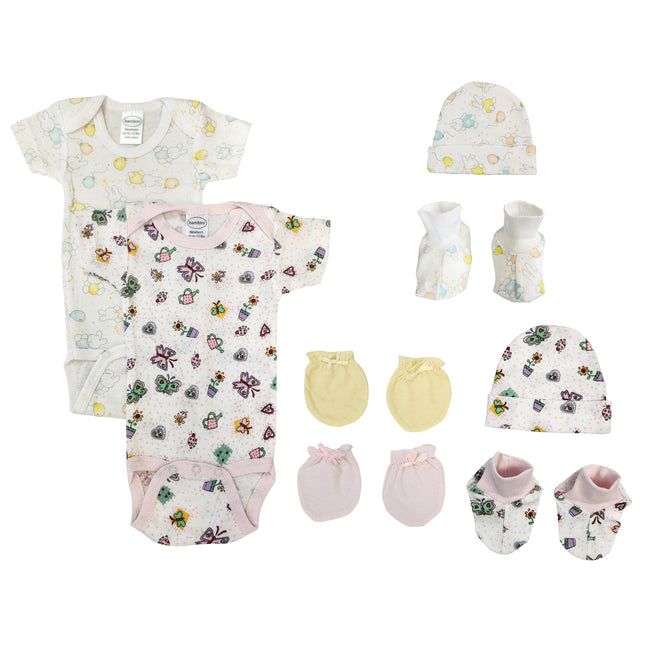 Newborn Baby Girl 8 Pc Layette Sets NC_0624