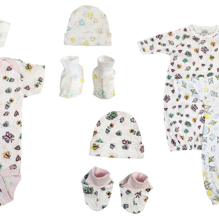 Newborn Baby Girl 8 Pc Layette Sets NC_0626