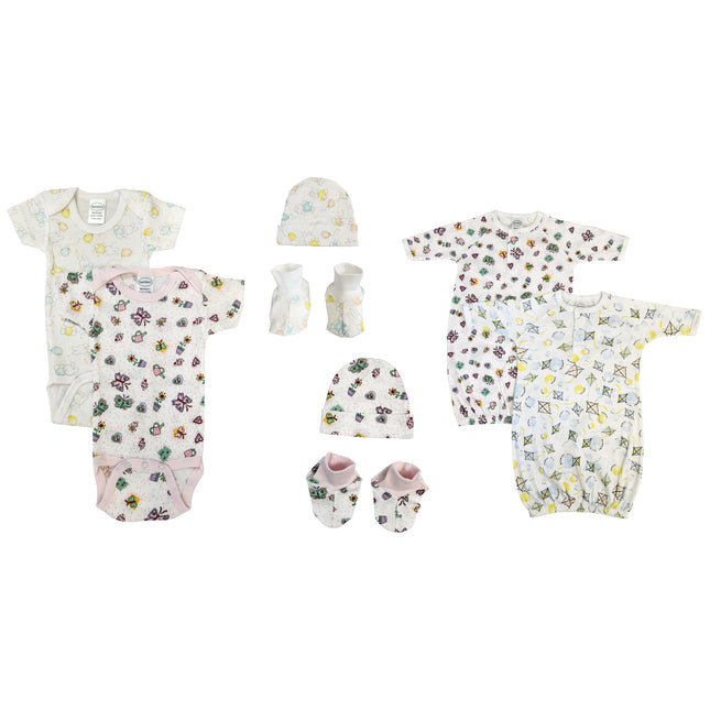 Newborn Baby Girl 8 Pc Layette Sets NC_0626