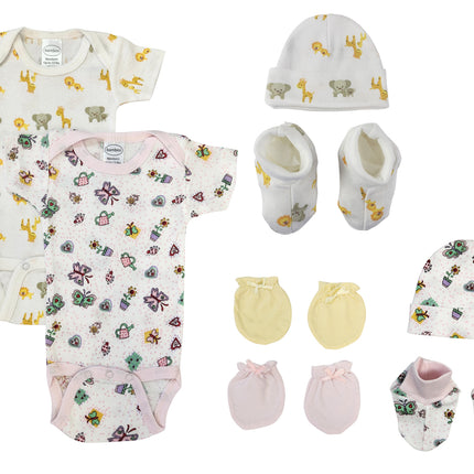 Newborn Baby Girl 8 Pc Layette Sets NC_0629