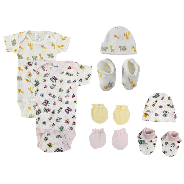 Newborn Baby Girl 8 Pc Layette Sets NC_0629