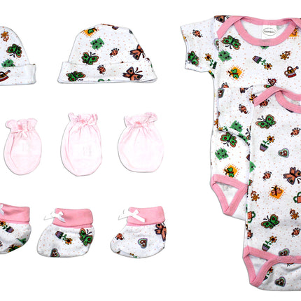 Newborn Baby Girls 8 Pc Layette Baby Shower Gift Set LS_0083