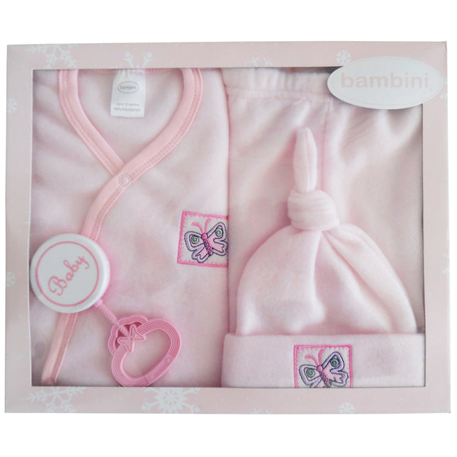 4 Piece Fleece Set - Pink 510
