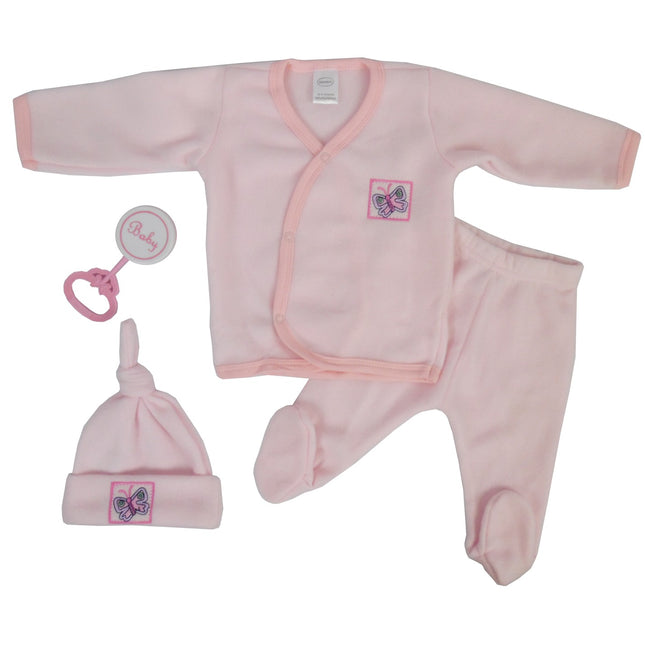 4 Piece Fleece Set - Pink CS_510P_open