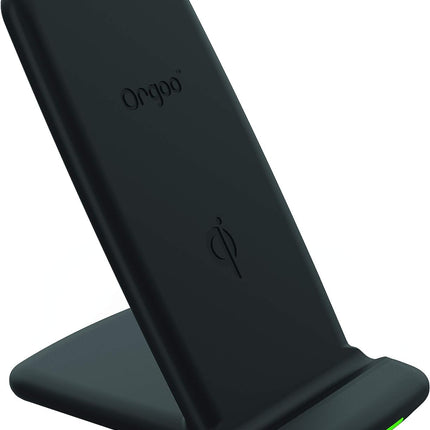 Orgoo Fast Wireless Charger Stand, Qi-Certified | 7.5W Fast Compatible w/iPhone XR/XS Max/XS/X/8/8 Plus, 10W Fast Compatible w/Galaxy S9/S9+/S8/S8+/Note 9/8/S7/S7 Edge/S6 Edge+/Note5 (No AC Adapter)