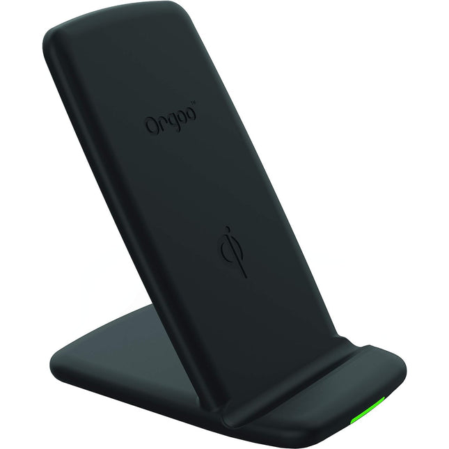 Orgoo Fast Wireless Charger Stand, Qi-Certified | 7.5W Fast Compatible w/iPhone XR/XS Max/XS/X/8/8 Plus, 10W Fast Compatible w/Galaxy S9/S9+/S8/S8+/Note 9/8/S7/S7 Edge/S6 Edge+/Note5 (No AC Adapter)