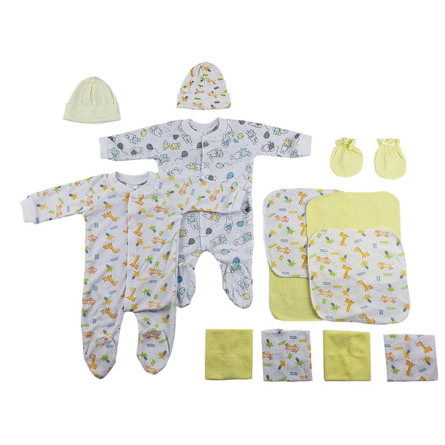 Sleep-n-Plays, Caps, Mittens and Washcloths - 14 pc Set CS_0036