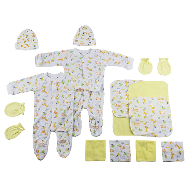 Sleep-n-Plays, Caps, Mittens and Washcloths - 14 pc Set CS_0037