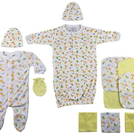 Sleep-n-Play, Gown, Caps, Mittens and Washcloths - 14 pc Set CS_0038