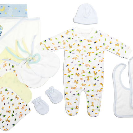 Newborn Baby Boys 14 Pc Layette Baby Shower Gift Set LS_0088