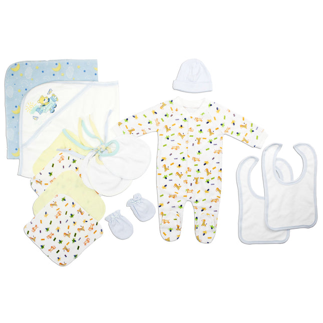 Newborn Baby Boys 14 Pc Layette Baby Shower Gift Set LS_0088