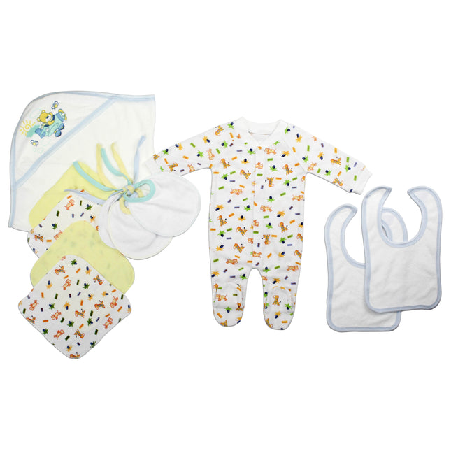 Newborn Baby Boys 11 Pc Layette Baby Shower Gift Set LS_0089