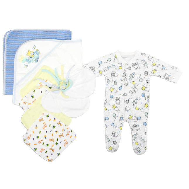 Newborn Baby Boys 10 Pc Layette Baby Shower Gift Set LS_0091