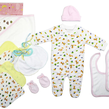 Newborn Baby Girls 14 Pc Layette Baby Shower Gift Set LS_0092