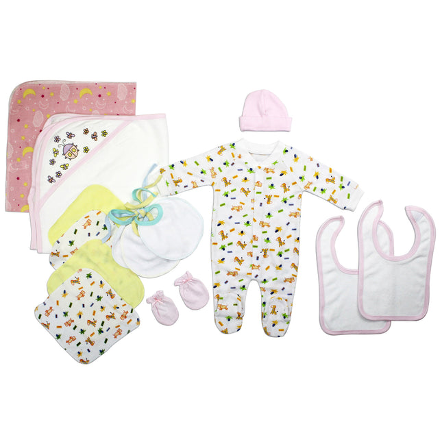 Newborn Baby Girls 14 Pc Layette Baby Shower Gift Set LS_0092