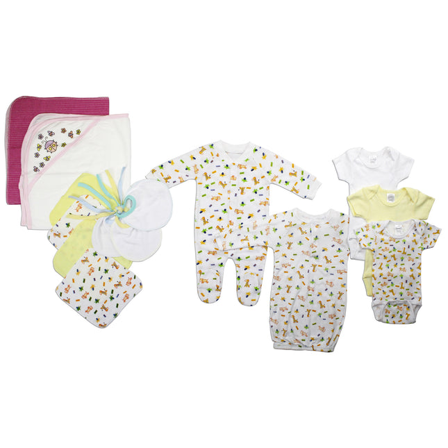Newborn Baby Girls 14 Pc Layette Baby Shower Gift Set LS_0094