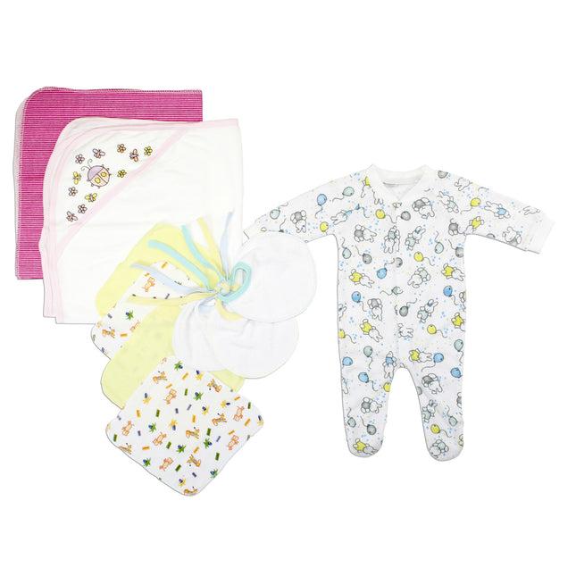 Newborn Baby Girls 10 Pc Layette Baby Shower Gift Set LS_0095