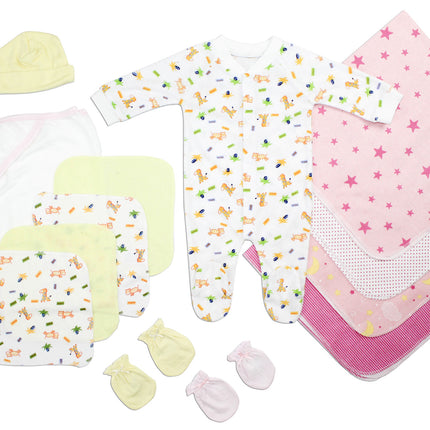 Newborn Baby Girls 14 Pc Layette Baby Shower Gift Set LS_0099