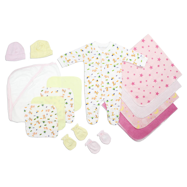 Newborn Baby Girls 14 Pc Layette Baby Shower Gift Set LS_0099