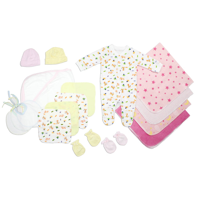 Newborn Baby Girls 17 Pc Layette Baby Shower Gift Set LS_0101
