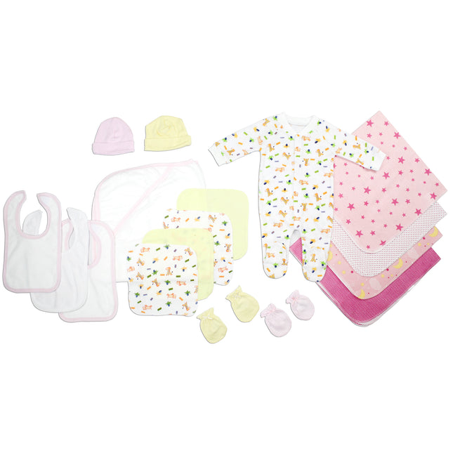 Newborn Baby Girls 17 Pc Layette Baby Shower Gift Set LS_0102