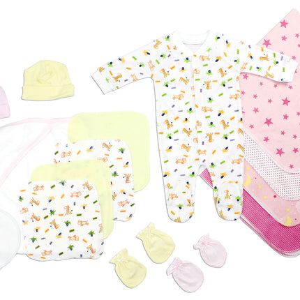 Newborn Baby Girls 17 Pc Layette Baby Shower Gift Set LS_0103