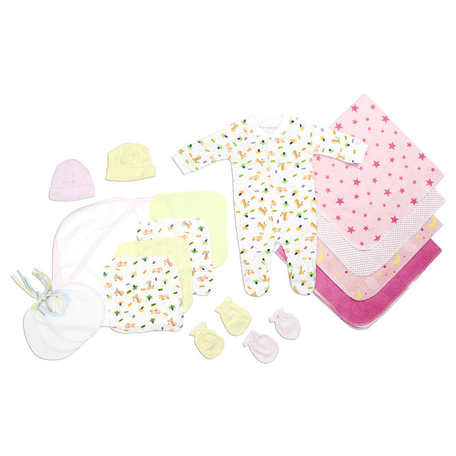 Newborn Baby Girls 17 Pc Layette Baby Shower Gift Set LS_0103