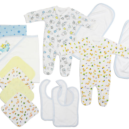 Newborn Baby Boys 12 Pc Layette Baby Shower Gift Set LS_0106