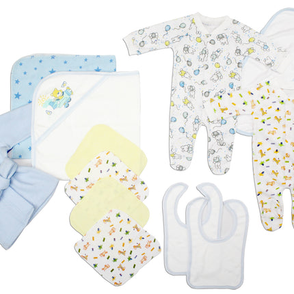 Newborn Baby Boys 13 Pc Layette Baby Shower Gift Set LS_0107