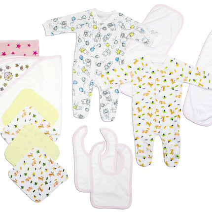 Newborn Baby Girls 12 Pc Layette Baby Shower Gift Set LS_0108