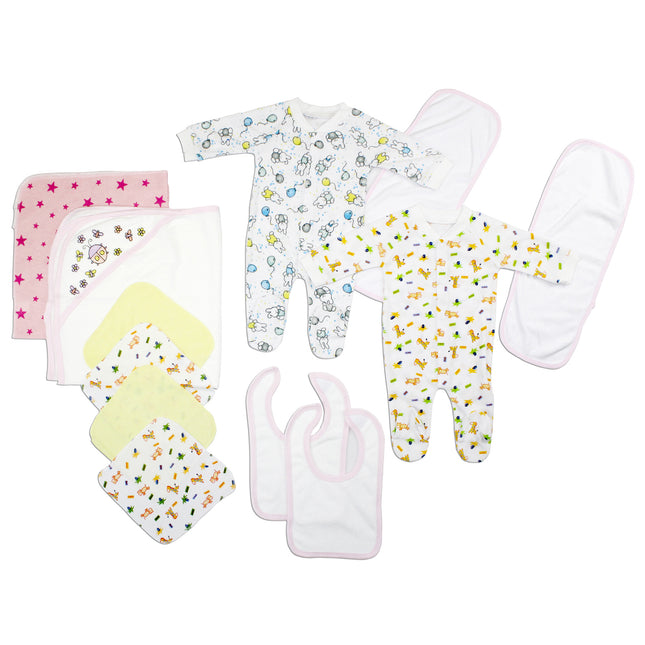 Newborn Baby Girls 12 Pc Layette Baby Shower Gift Set LS_0108