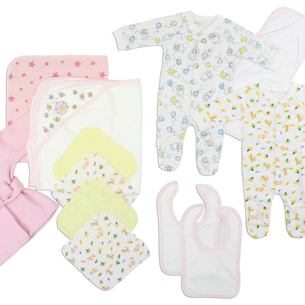Newborn Baby Girls 13 Pc Layette Baby Shower Gift Set LS_0109
