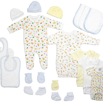 Newborn Baby Boys 18 Pc Layette Baby Shower Gift Set LS_0111