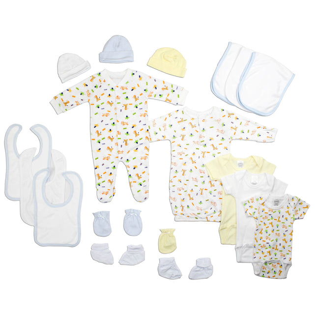 Newborn Baby Boys 18 Pc Layette Baby Shower Gift Set LS_0111
