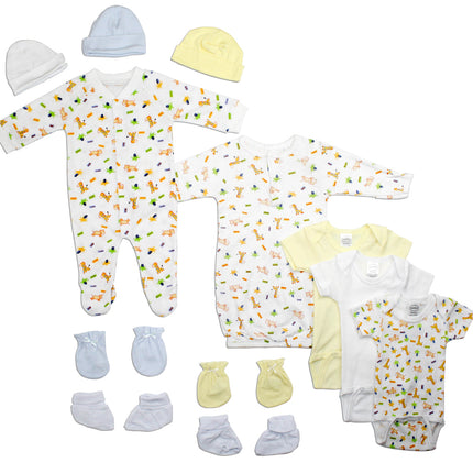 Newborn Baby Boys 12 Pc Layette Baby Shower Gift Set LS_0110
