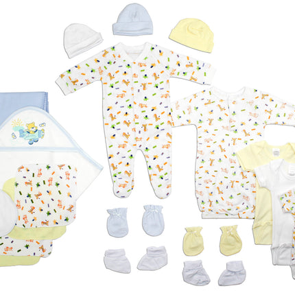 Newborn Baby Boys 21 Pc Layette Baby Shower Gift Set LS_0113