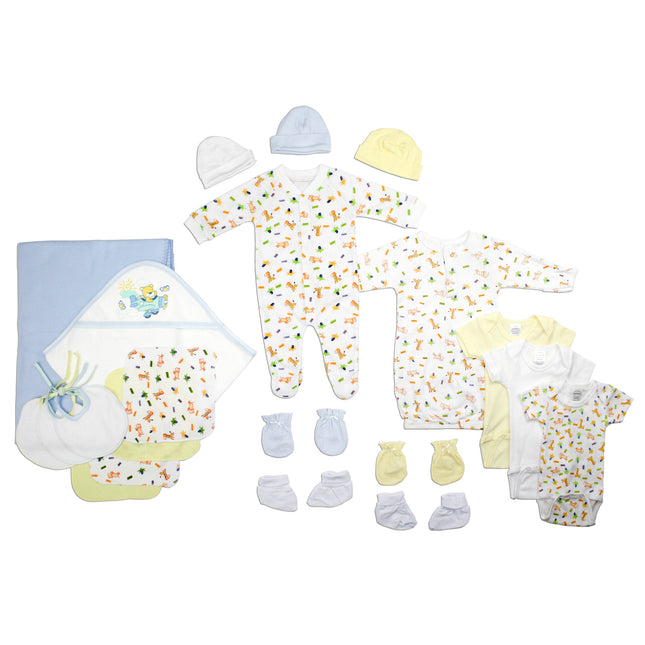 Newborn Baby Boys 21 Pc Layette Baby Shower Gift Set LS_0113