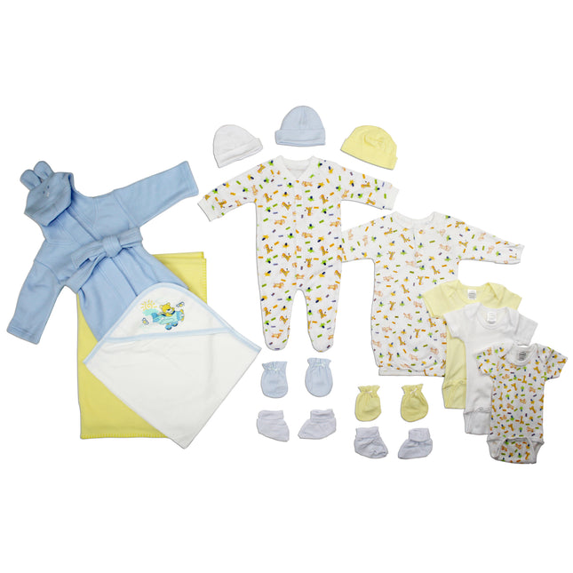 Newborn Baby Boys 15 Pc Layette Baby Shower Gift Set LS_0114