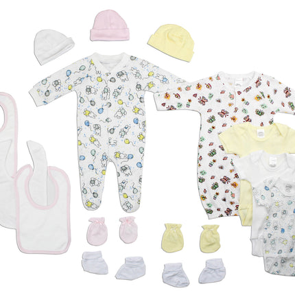 Newborn Baby Girls 15 Pc Layette Baby Shower Gift Set LS_0117