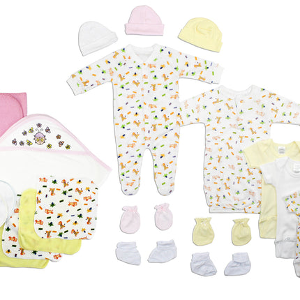 Newborn Baby Girls 21 Pc Layette Baby Shower Gift Set LS_0121