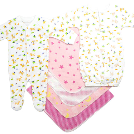 Newborn Girls 6 Piece Layette Set LS_0123
