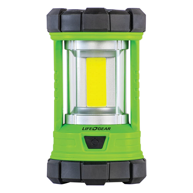 Life Gear 41-3992 2,200-Lumen USB Rechargeable Lantern and Powerbank, Green, Regular