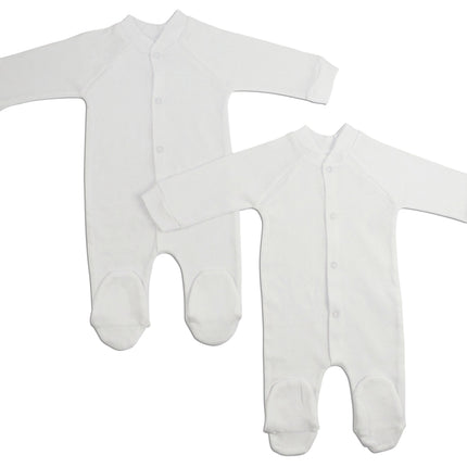 Interlock White Closed-toe Sleep & Play (Pack of 2) 515W2