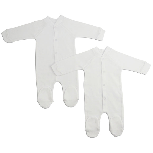 Interlock White Closed-toe Sleep & Play (Pack of 2) 515W2