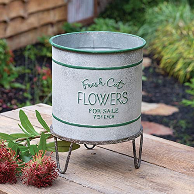 CTW Home Collection Fresh Cut Flowers Bin and Stand