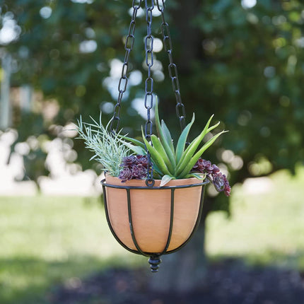 CTW Home Collection Hanging Terra Cotta Planter, 21-inch Height, Small, Home, Home Décor