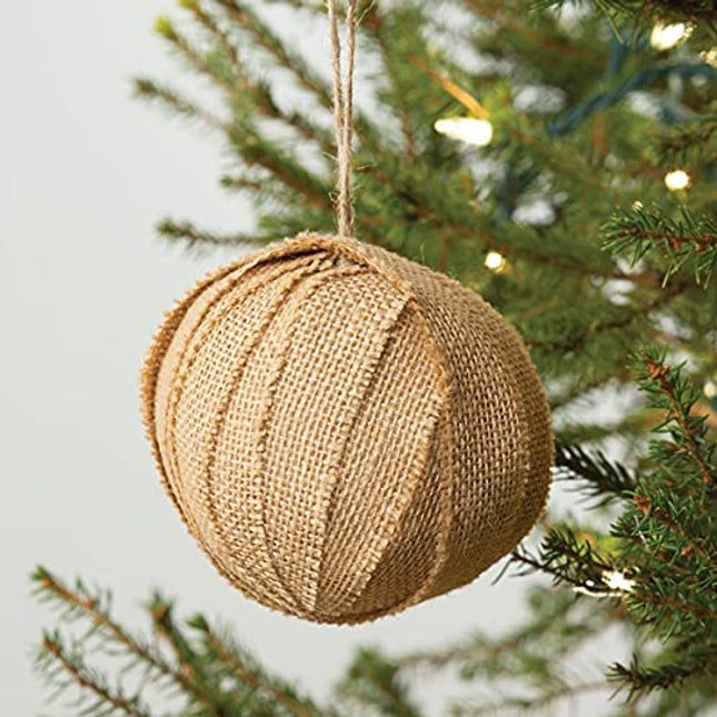 CTW Collection 780304 Burlap Fabric Ornament