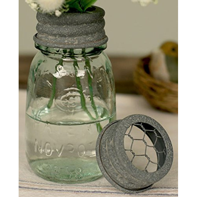1/4 Pint Mason Jar Flower Frog Vase